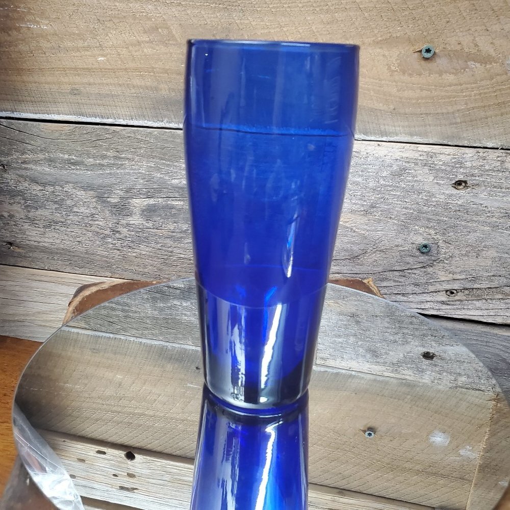 Cobalt Blue Highball Glass - Vintage #1